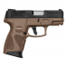 Pistola Fogo Taurus G2c 9x19mm 3" 3x12+1t Marrom Carbono Fosco